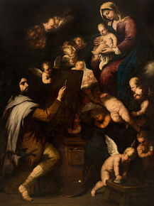 Luca Giordano - Saint Luke Painting the Virgin | Лука Джордано
