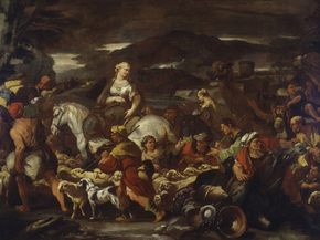 Luca Giordano - The departure of Rebecca | Лука Джордано