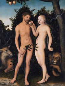 Lucas Cranach - Adam and Eve in paradise | Лукас Кранах