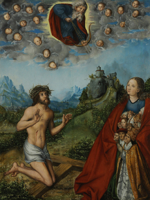 Lucas Cranach - Christ and the Virgin Interceding | Лукас Кранах