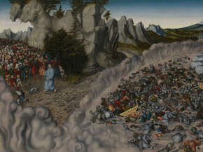 Lucas Cranach - The Pharaohs Hosts Engulfed in the Red Sea | Лукас Кранах