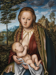 Lucas Cranach - The Virgin Suckling the Child | Лукас Кранах