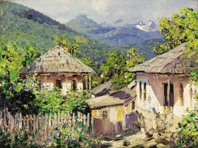 Николай Никанорович Дубовской - Деревенская сцена, 1911