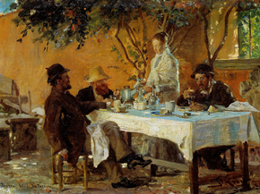Peder Severin Kroyer - Breakfast in Sora | Педер Северин Кройер