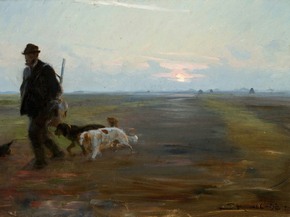 Peder Severin Kroyer - Michael Ancher returning | Педер Северин Кройер
