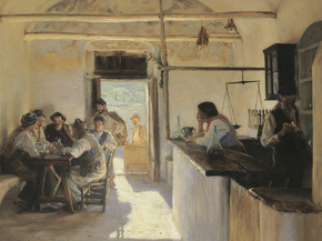 Peder Severin Kroyer - Osteria in Ravello | Педер Северин Кройер