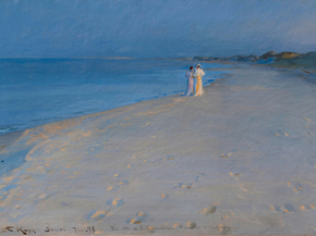 Peder Severin Kroyer - Summer evening at the South Beach | Педер Северин Кройер