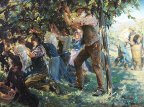 Peder Severin Kroyer - Wine Harvest in the Tyrol | Педер Северин Кройер