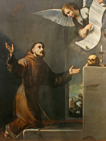 Jusepe de Ribera - Saint Francis receives | Рибера, Хосе де