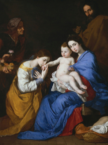 Jusepe de Ribera - The Holy Family with Saints Anne | Рибера, Хосе де