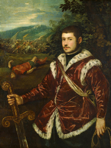 Tintoretto - Portrait of a Young Man as David | Тинторетто