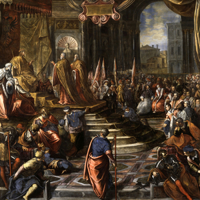 Tintoretto - The ambassadors of Doge Ziani petition | Тинторетто