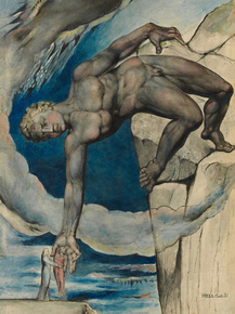 William Blake - Antaeus setting down Dante and Virgil | Уильям Блейк