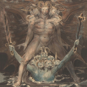 William Blake - The Great Red Dragon and Beast from the Sea | Уильям Блейк