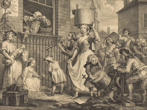 William Hogarth - The Enraged Musician | Уильям Хогарт