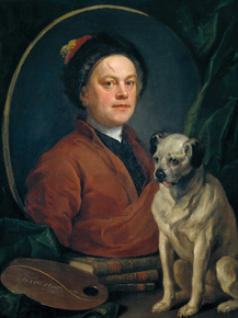 William Hogarth - The Painter and his Pug | Уильям Хогарт