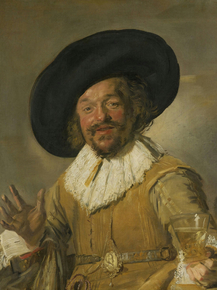 Frans Hals - Een schutter die een berkenmeier vasthoudt | Франс Халс