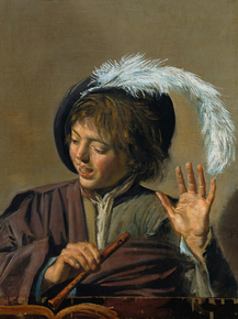 Frans Hals - Singing Boy with Flute | Франс Халс