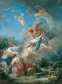 Francois Boucher - Boreas Abducting Oreithyia | Франсуа Буше