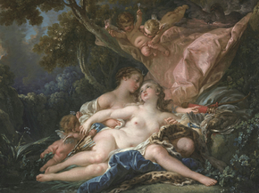 Francois Boucher - Jupiter in the Guise of Diana | Франсуа Буше