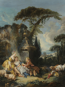 Francois Boucher - Pastoral scene | Франсуа Буше