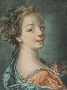 Francois Boucher - Portrait of Mme | Франсуа Буше