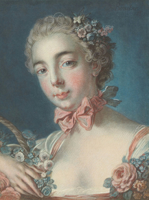 Francois Boucher - Tete de Flore. Head of Flora | Франсуа Буше