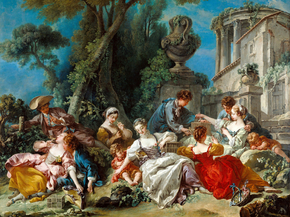 Francois Boucher - The Bird Catchers | Франсуа Буше