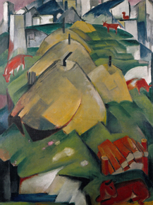 Franz Marc - Alpine Scene. Haystacks | Франц Марк