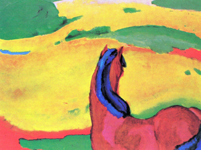 Franz Marc - Horse in a Landscape | Франц Марк