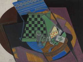Juan Gris - Checkerboard and playing cards | Хуан Грис