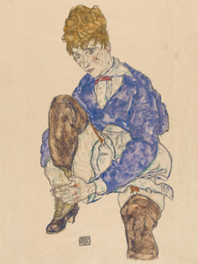 Egon Schiele - Portrait of the Artists Wife Seated | Эгон Шиле