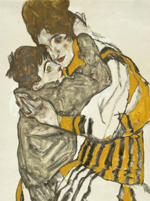 Egon Schiele - Schieles Wife with Her Little Nephew | Эгон Шиле