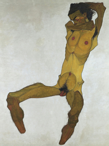 Egon Schiele - Seated Male Nude. Self-Portrait | Эгон Шиле