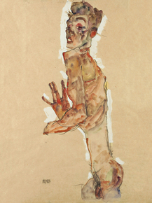 Egon Schiele - Self-Portrait with Splayed Fingers | Эгон Шиле
