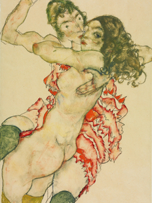 Egon Schiele - Two Women Embracing | Эгон Шиле