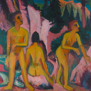 Ernst Ludwig Kirchner - Bathers | Эрнст Людвиг Кирхнер