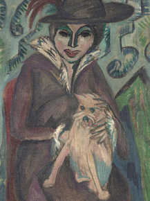Ernst Ludwig Kirchner - Frau mit Hund I | Эрнст Людвиг Кирхнер