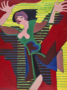 Ernst Ludwig Kirchner - Leaping Dancer, Gret Palucca | Эрнст Людвиг Кирхнер