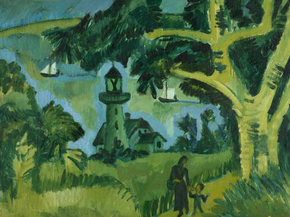 Ernst Ludwig Kirchner - Lighthouse on Fehmarn | Эрнст Людвиг Кирхнер