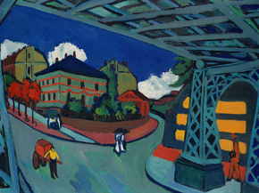 Ernst Ludwig Kirchner - Railway Bridge on Lobtauer | Эрнст Людвиг Кирхнер