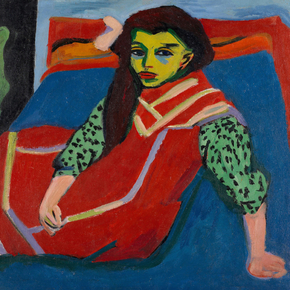 Ernst Ludwig Kirchner - Seated Girl | Эрнст Людвиг Кирхнер
