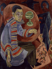 Ernst Ludwig Kirchner - The Drinker Self-Portrait | Эрнст Людвиг Кирхнер