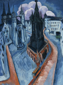 Ernst Ludwig Kirchner - The Red Tower in Halle | Эрнст Людвиг Кирхнер