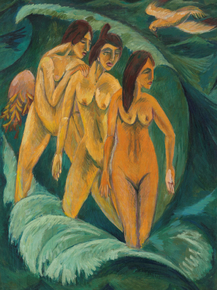 Ernst Ludwig Kirchner - Three bathers | Эрнст Людвиг Кирхнер Ernst Ludwig Kirchner - Three bathers | Эрнст Людвиг Кирхнер