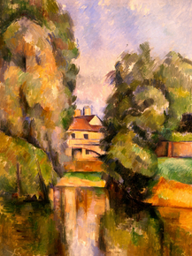 Cezanne Paul | Сезанн Поль - Загородный дом у реки