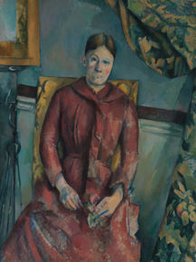 Cezanne Paul | Сезанн Поль - Мадам Сезанн в красном платье