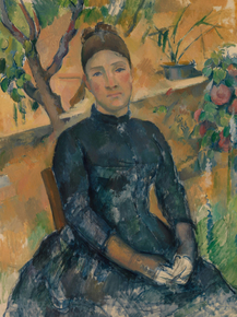 Cezanne Paul | Сезанн Поль - Мадам Сезанн в консерватории.