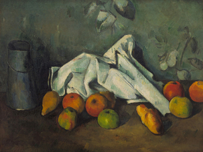 Cezanne Paul | Сезанн Поль - Молочная банка и яблоки