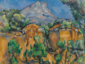 Cezanne Paul | Сезанн Поль - Вид на Мон-Сент-Виктуар из карьера Бибемюс